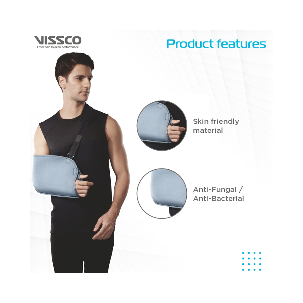Vissco Arm Pouch Sling (Mild Support), Provides Support to the Shoulder & Arm Medium - Image 4