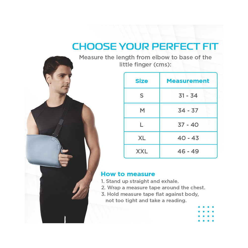 Vissco Arm Pouch Sling (Mild Support), Provides Support to the Shoulder & Arm Medium - Image 2