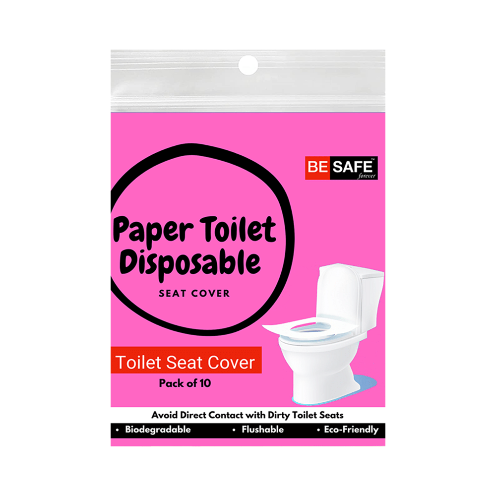 Be Safe Forever Disposable Paper Toilet Seat Cover (10 Each) Pink - Image 1