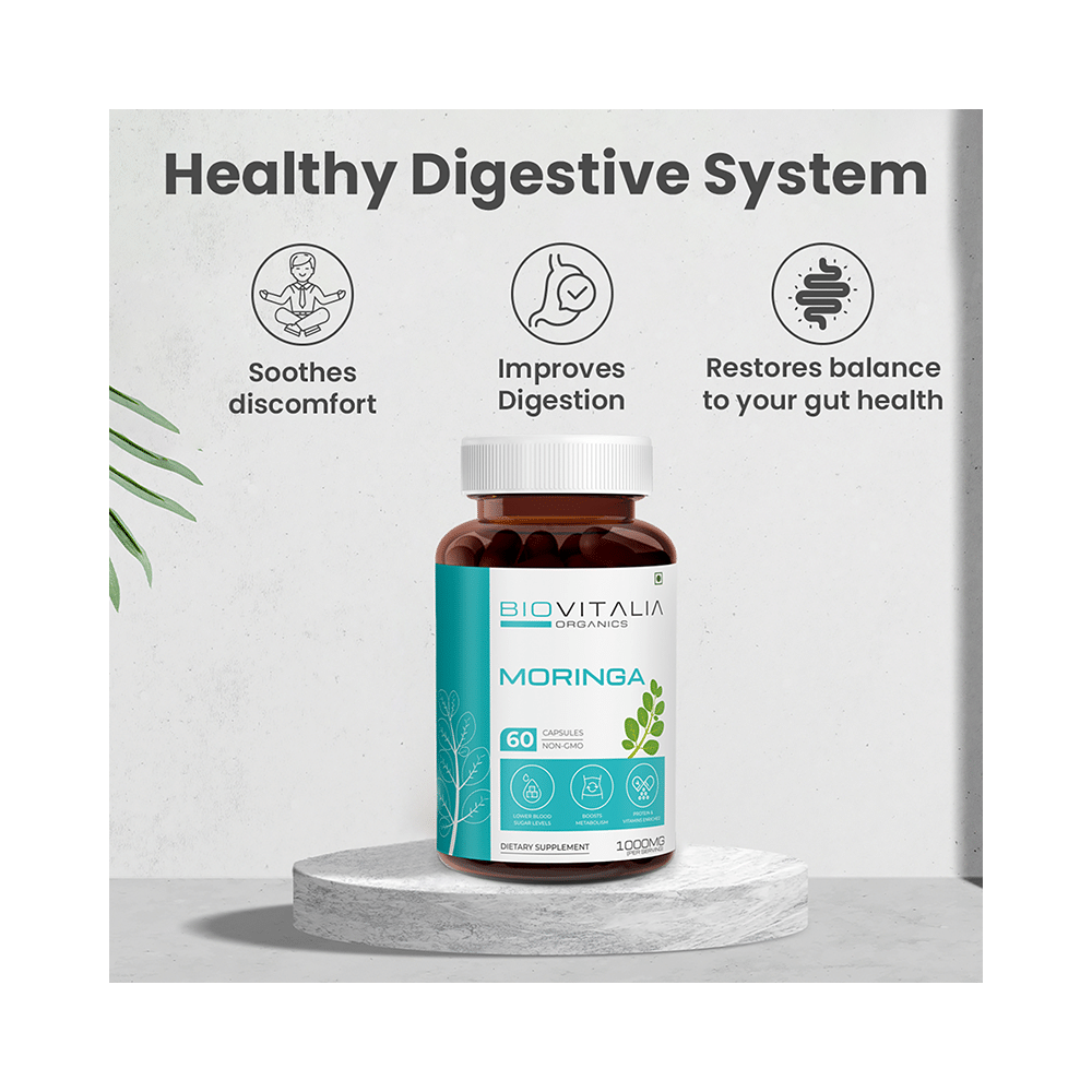 Biovitalia Organics Moringa 1000mg Capsule - Image 4