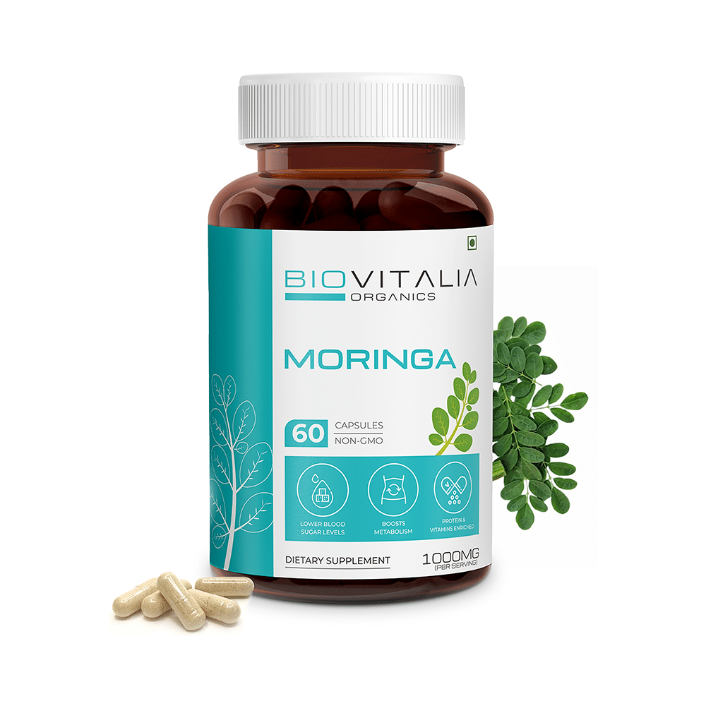 Biovitalia Organics Moringa 1000mg Capsule - Image 3