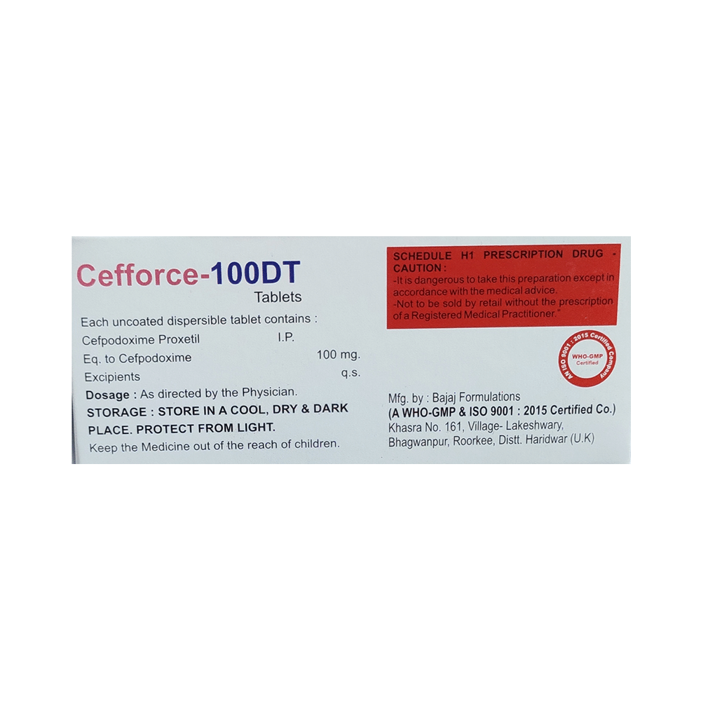 Cefforce 100 DT Tablet - Image 2