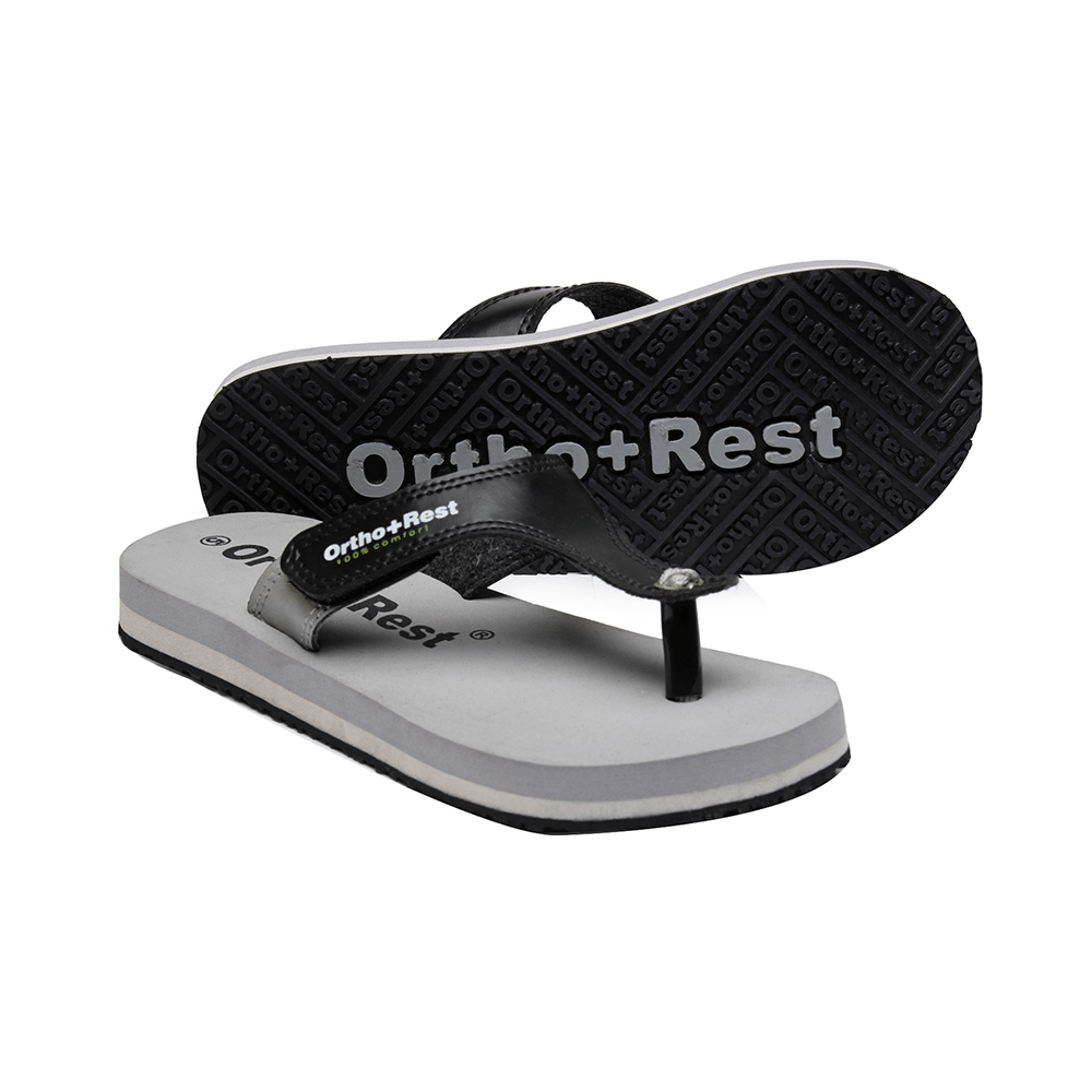 Ortho + Rest L700 Extra Soft Flip Flop Orthopedic Slippers for Women & Girls Grey 6 - Image 3
