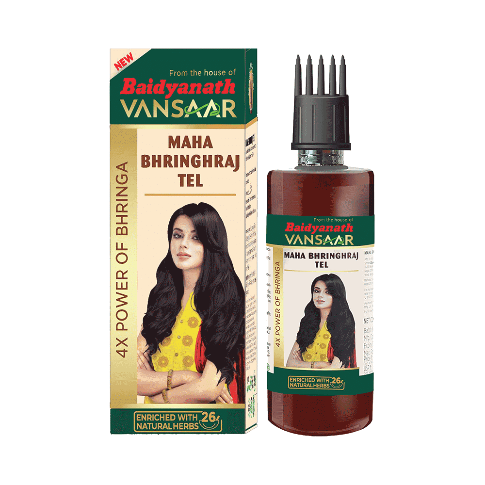 Vansaar Maha Bhringraj Oil 1st Clinically Proven for Hairfall Control - Image 1