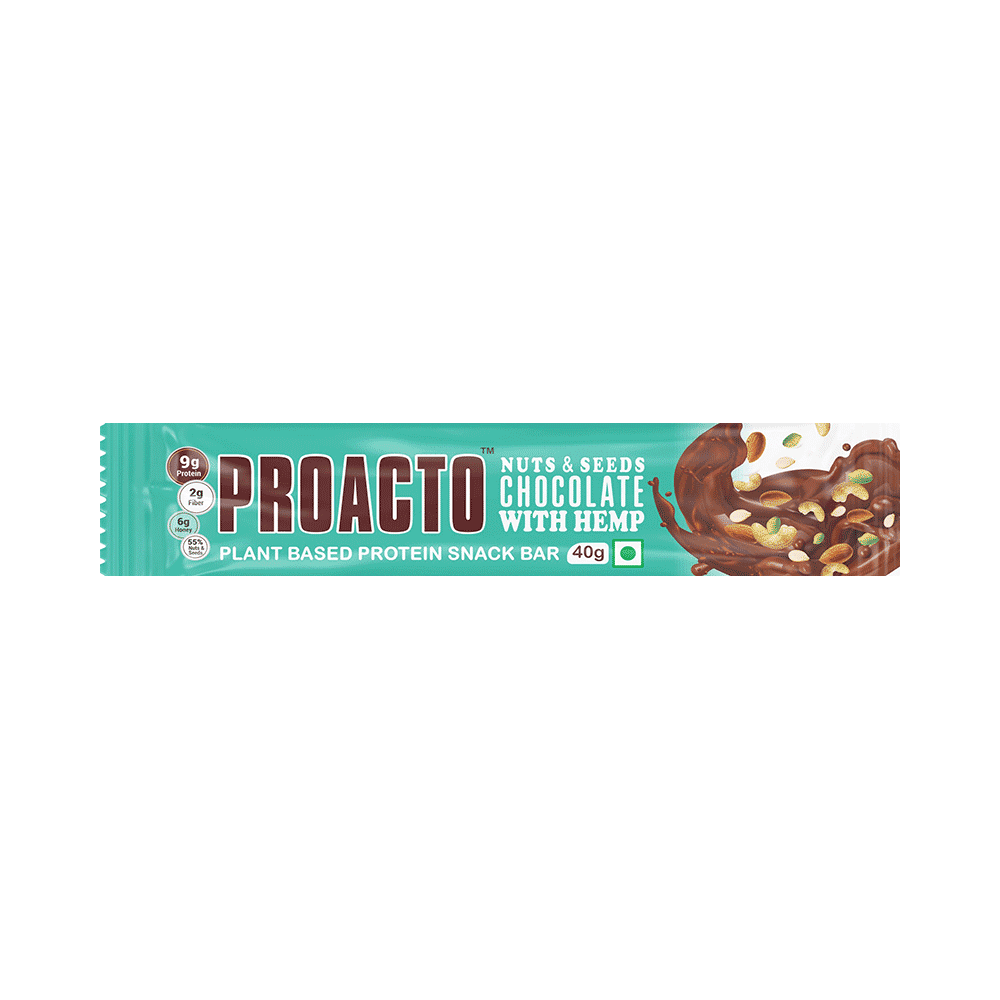 Proacto Plant Based Protein Snack Bar (40gm Each) - Image 3