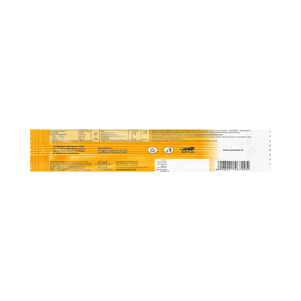 Proacto Plant Based Protein Snack Bar (40gm Each) - Image 8