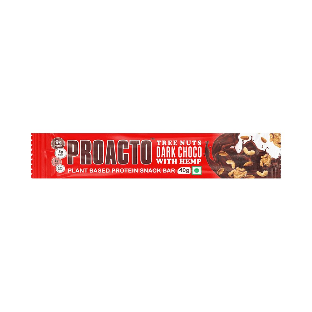 Proacto Plant Based Protein Snack Bar (40gm Each) - Image 5
