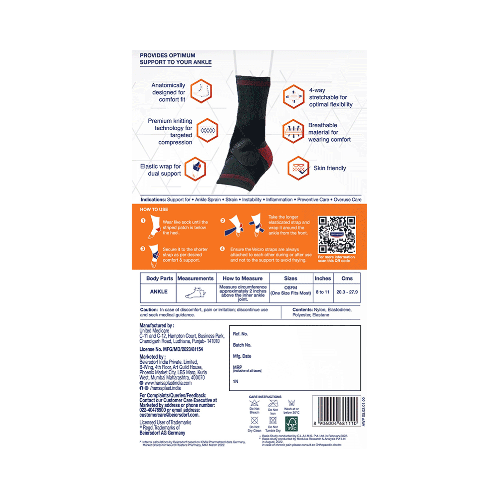 Hansaplast Active Ankle Binder Support - Image 3