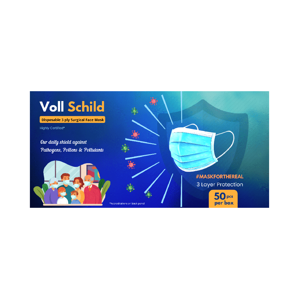 Voll Schild Disposable 3 Ply Surgical Face Mask - Image 5