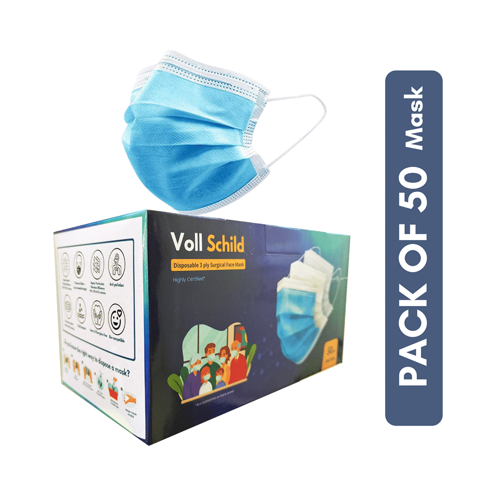 Voll Schild Disposable 3 Ply Surgical Face Mask - Image 3