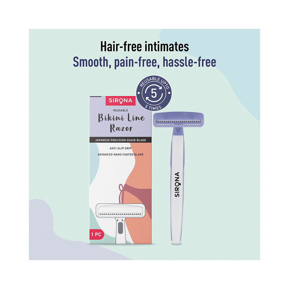 Sirona Reusable Bikini Hair Removal Razor for Women - Image 4