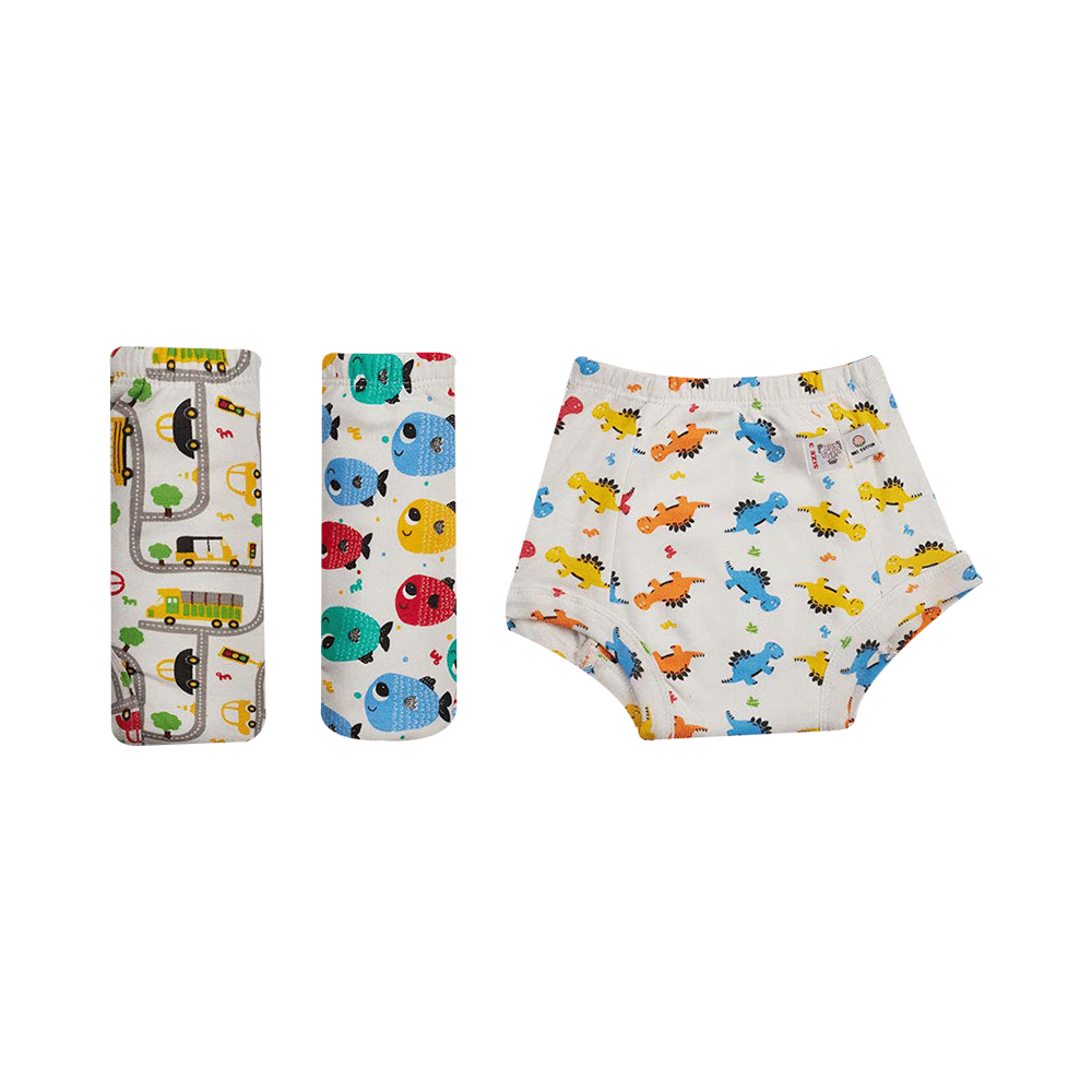 Superbottoms Padded Underwear Size 1 Striking Whites - Image 1