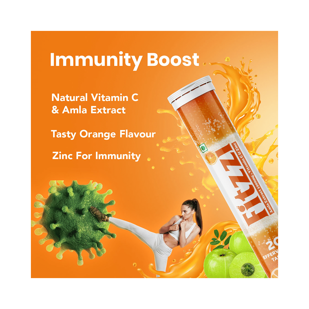 Fitzzi Amla Extract 1000mg, Vitamin C & Zinc Effervescent Tablet - Image 7