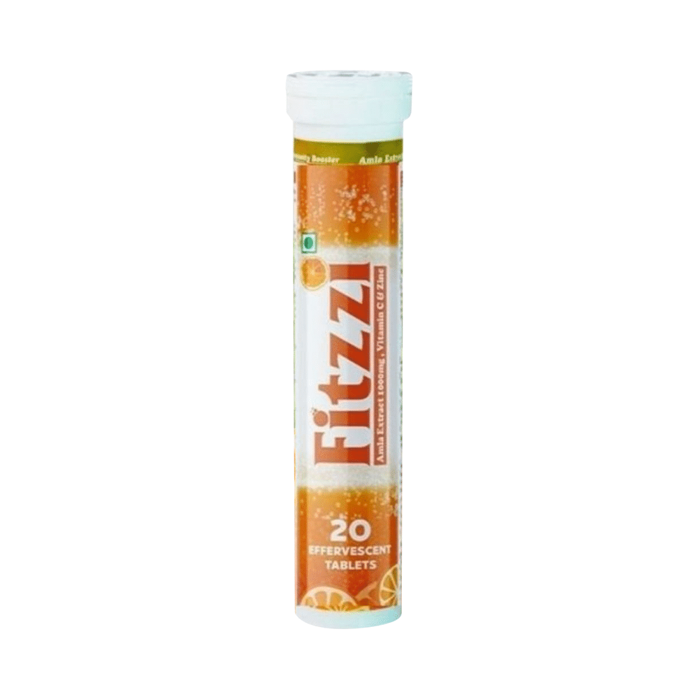 Fitzzi Amla Extract 1000mg, Vitamin C & Zinc Effervescent Tablet