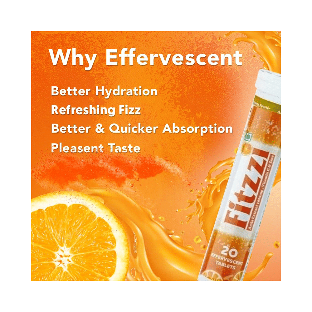 Fitzzi Amla Extract 1000mg, Vitamin C & Zinc Effervescent Tablet - Image 5