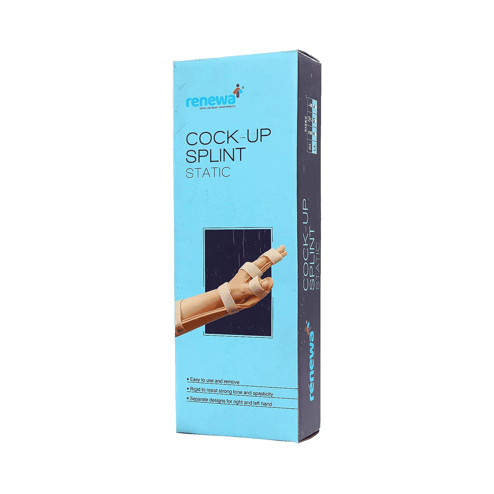 Renewa Hand Resting Cock up Splint for Hand Support Left Large