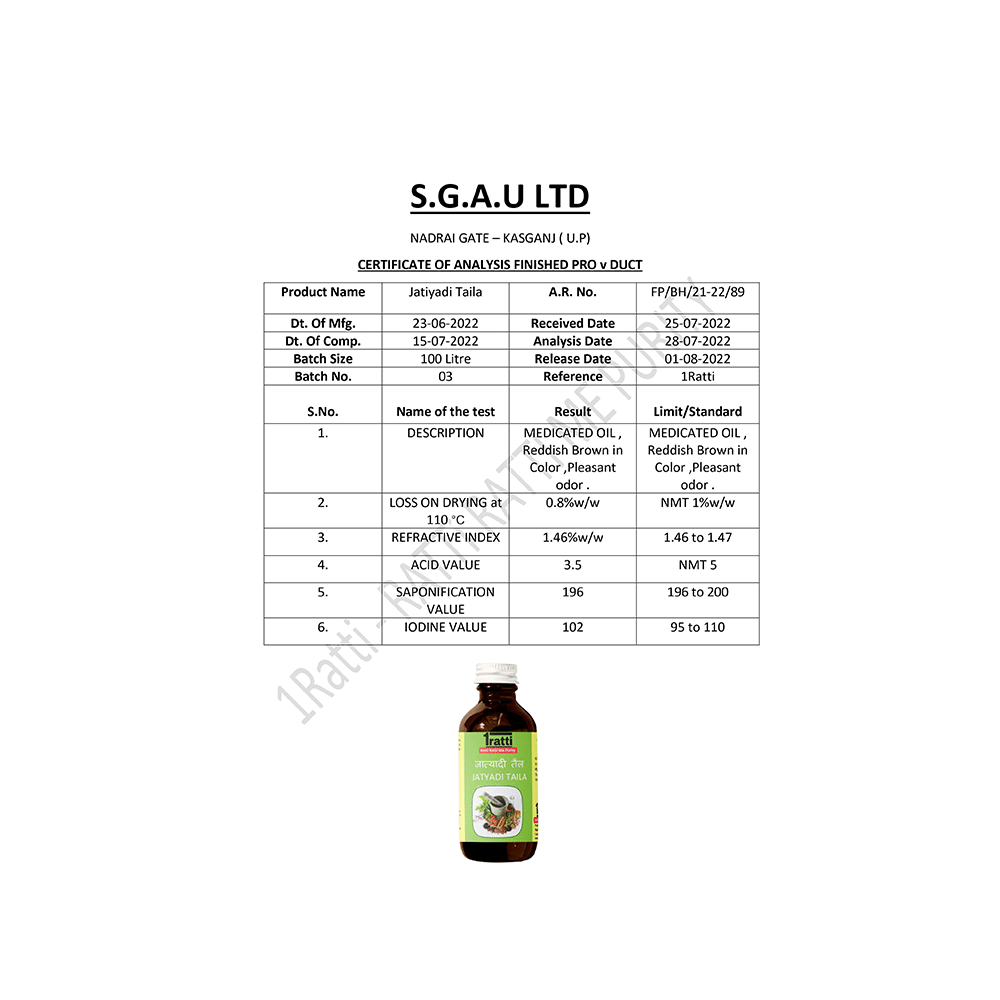 1ratti Jatyadi Taila - Image 3