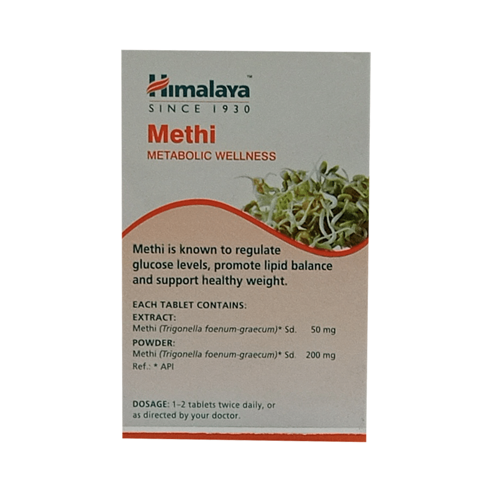Himalaya Methi (Fenugreek Sprout Extract) for Healthy Glucose Metabolism | Tablet - Image 2