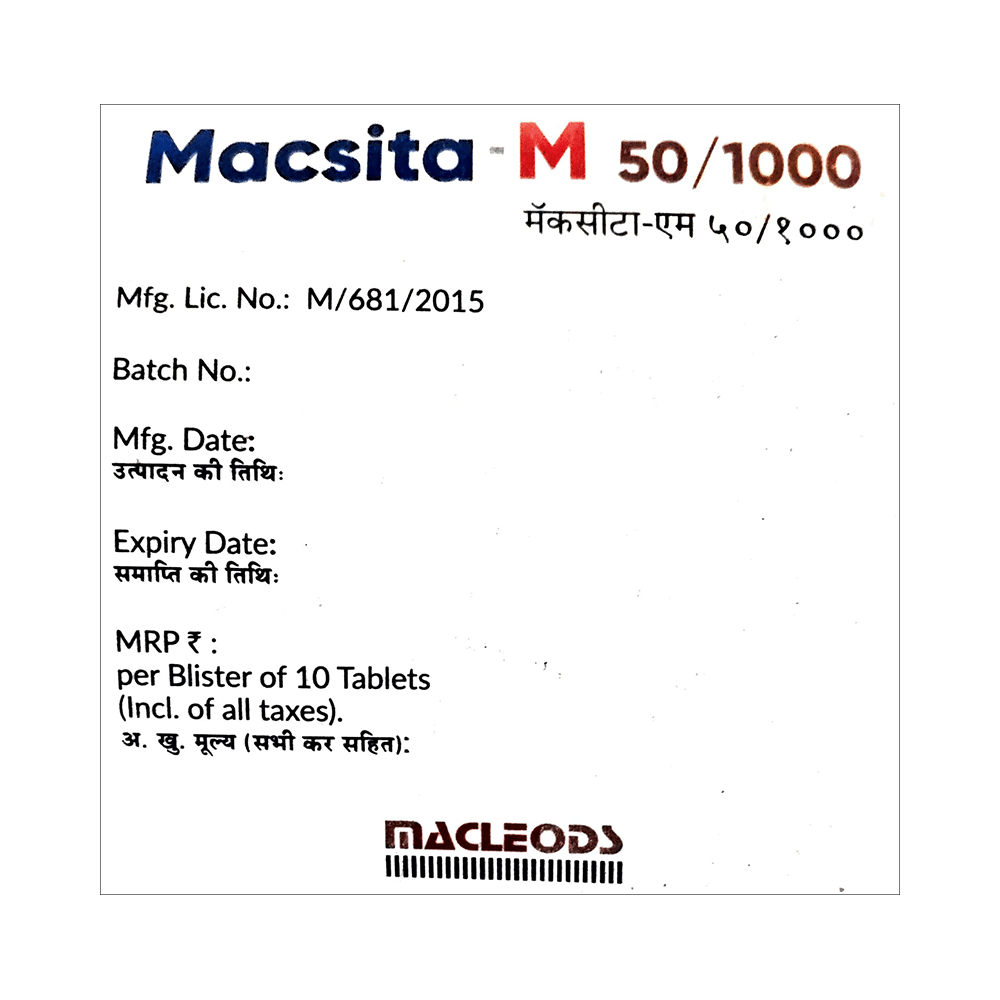 Macsita-M 50/1000 Tablet - Image 3