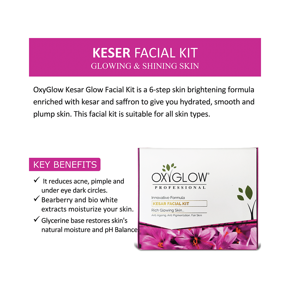Oxyglow Herbals Kesar Facial Kit - Image 3