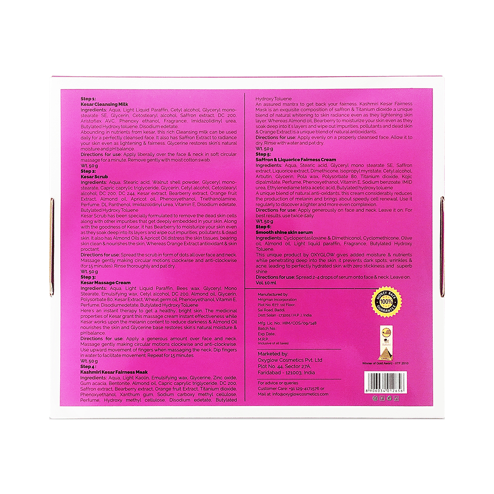 Oxyglow Herbals Kesar Facial Kit - Image 2