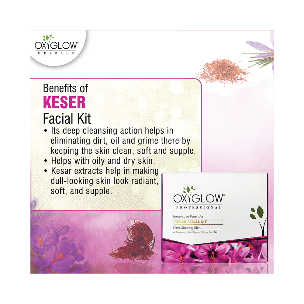 Oxyglow Herbals Kesar Facial Kit - Image 6
