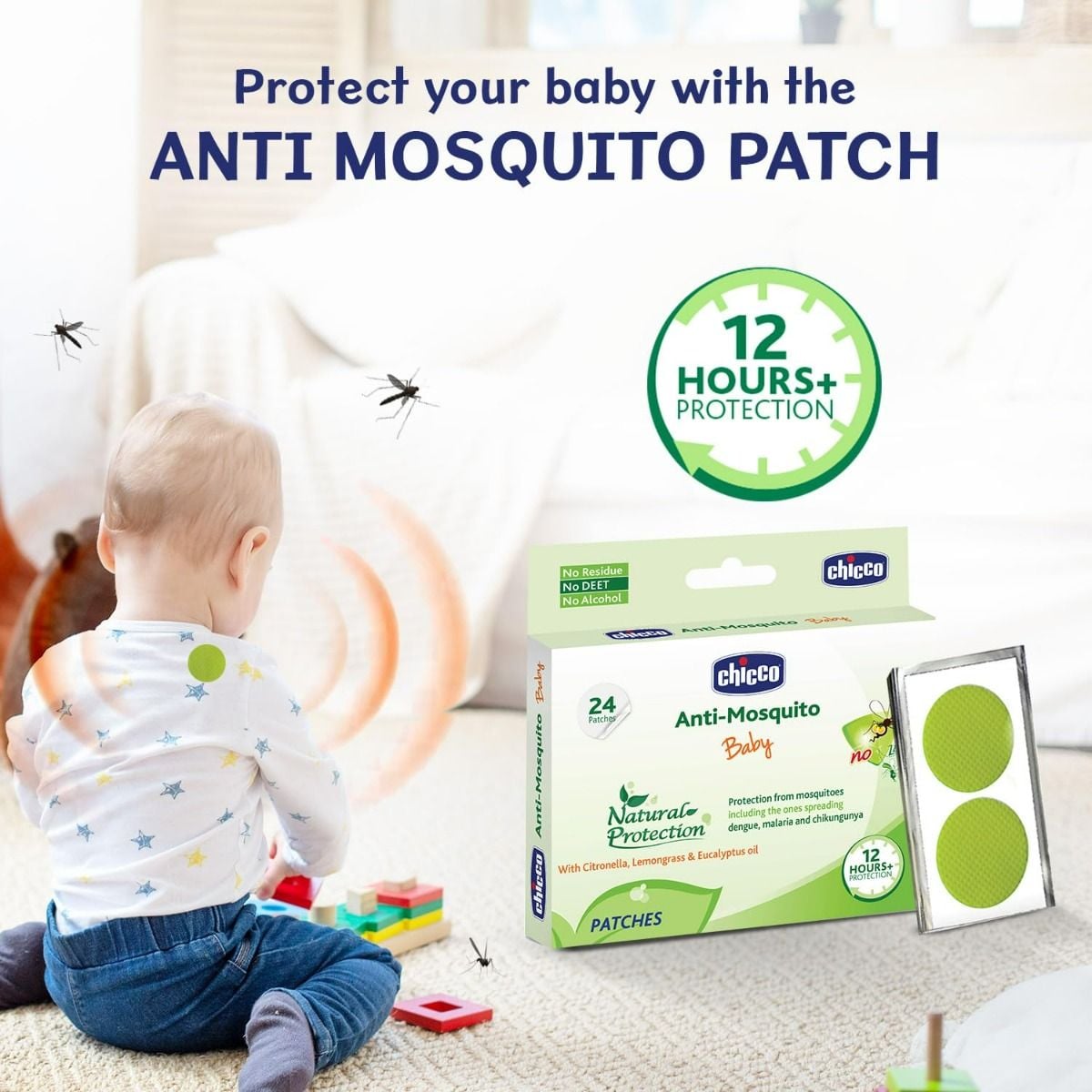 Chicco Anti-Mosquito Baby Natural Protection Patch - Image 2