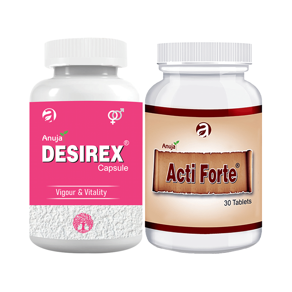 Anuja Combo Pack of Acti Forte Tablet & Desirex Capsule (30 Each) - Image 1