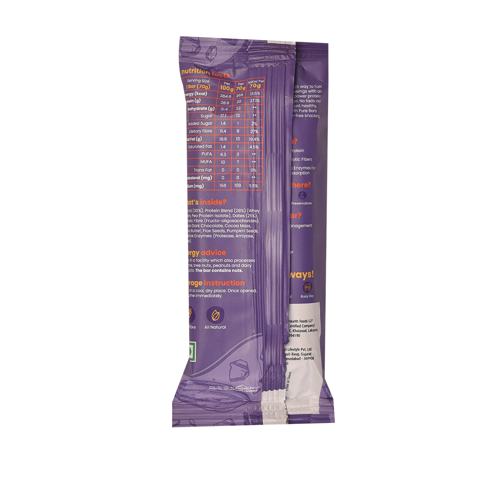 PureBar Choco Brownie Protein Bar (70gm Each) - Image 2