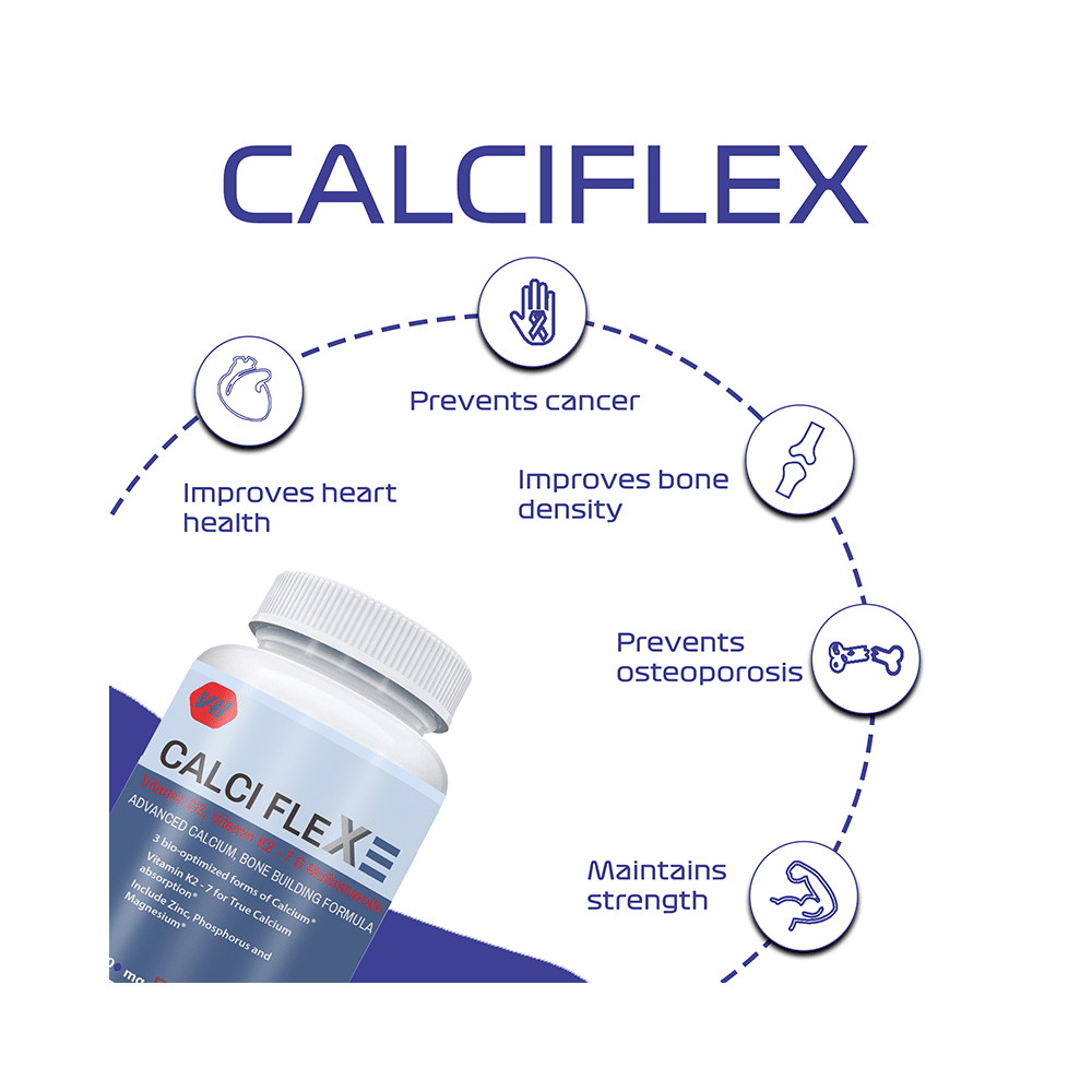 Vitaminhaat Calciflex with Calcium, Vitamin D3 & Vitamin K2-7 for Bone Building | Capsule - Image 3