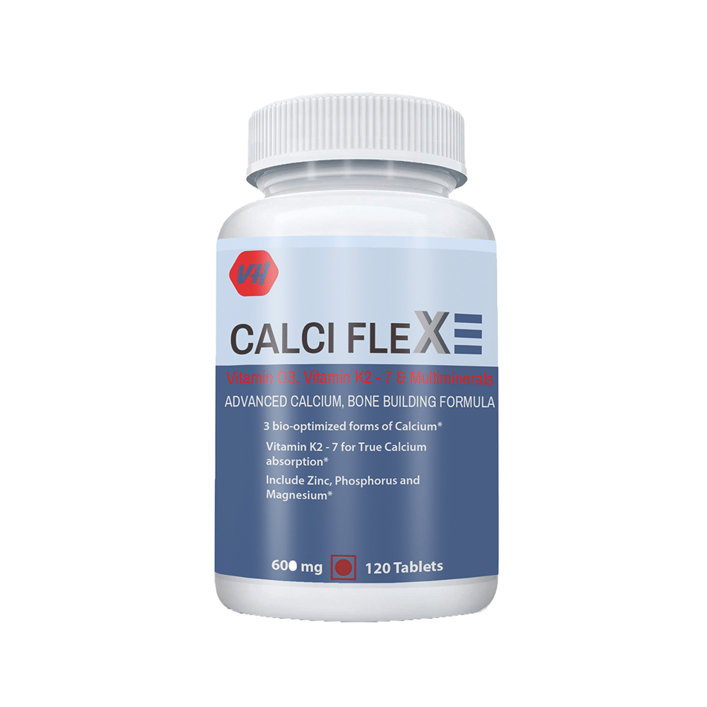 Vitaminhaat Calciflex with Calcium, Vitamin D3 & Vitamin K2-7 for Bone Building | Capsule - Image 1