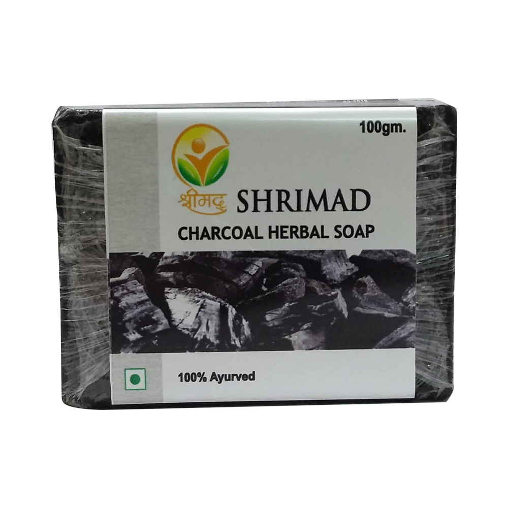 Shrimad Charcoal Herbal Soap - Image 1