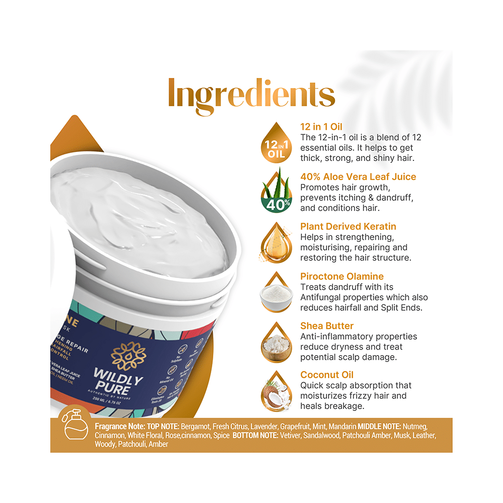 Wildly Pure Serene Hair Mask for Hairfall & Dandruff Control - Image 3