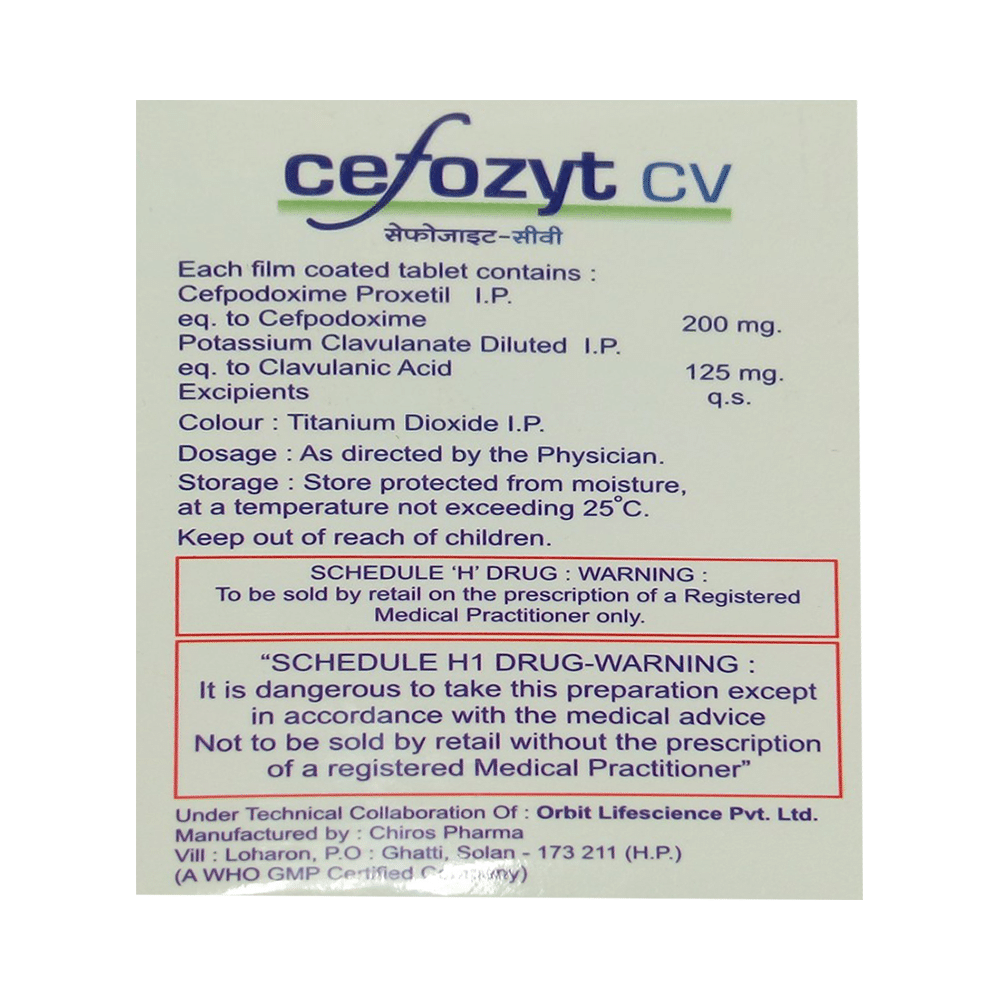 Cefozyt CV Tablet - Image 2