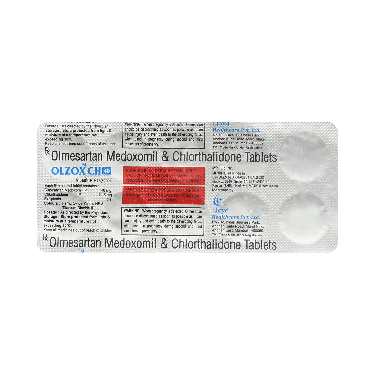 Olzox CH 40 Tablet - Image 3