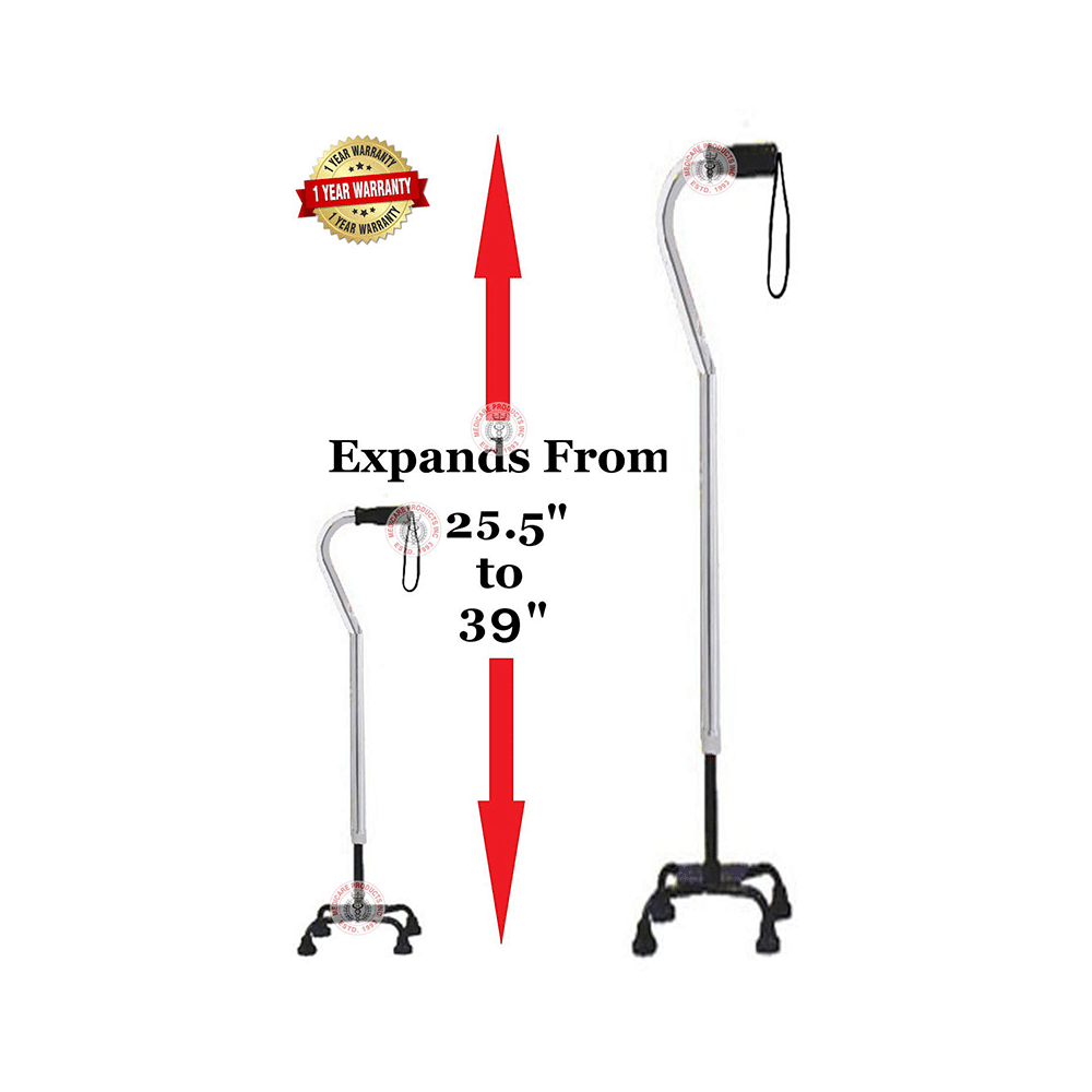 MCP Jindal WS 420 Quadripod Adjustable Four Legged Walking Stick - Image 4