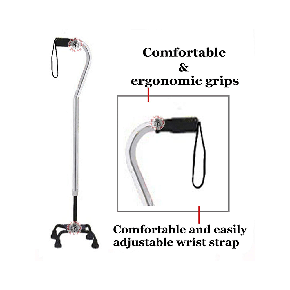 MCP Jindal WS 420 Quadripod Adjustable Four Legged Walking Stick - Image 2