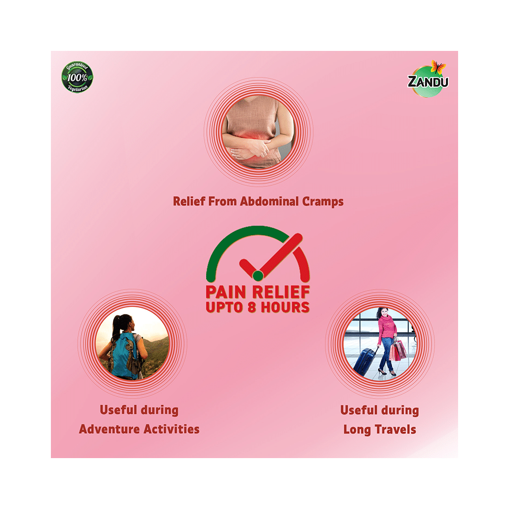 Zandu Ayurvedic Feminine Pain Relief Patch - Image 4