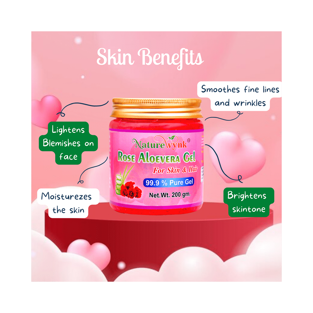 Nature Wynk Rose Aloe Vera Gel - Image 3