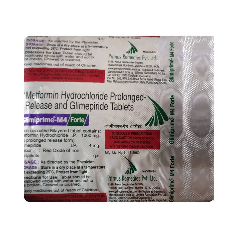 Glimiprime M 4 Forte Tablet PR - Image 1