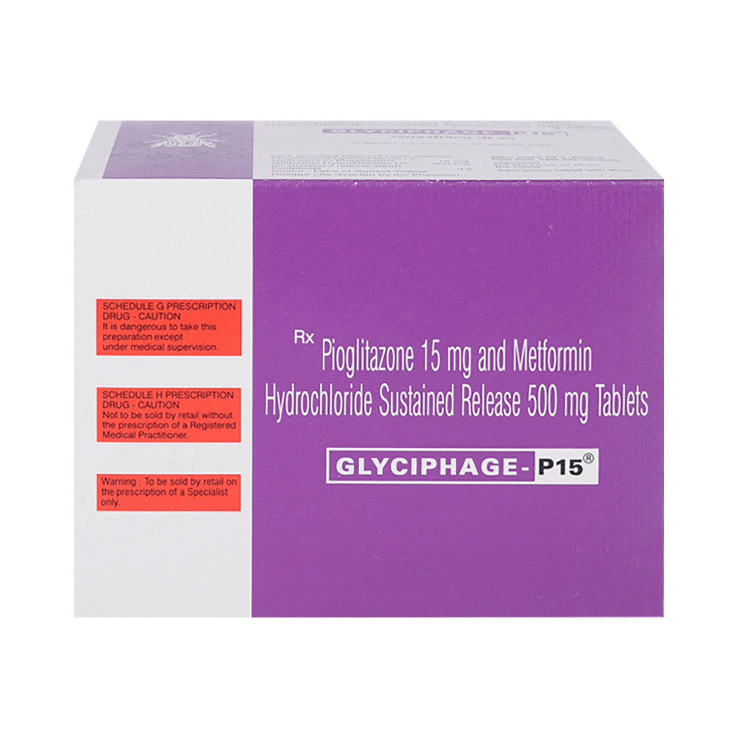 Glyciphage P 15 mg/500 mg Tablet SR - Image 3