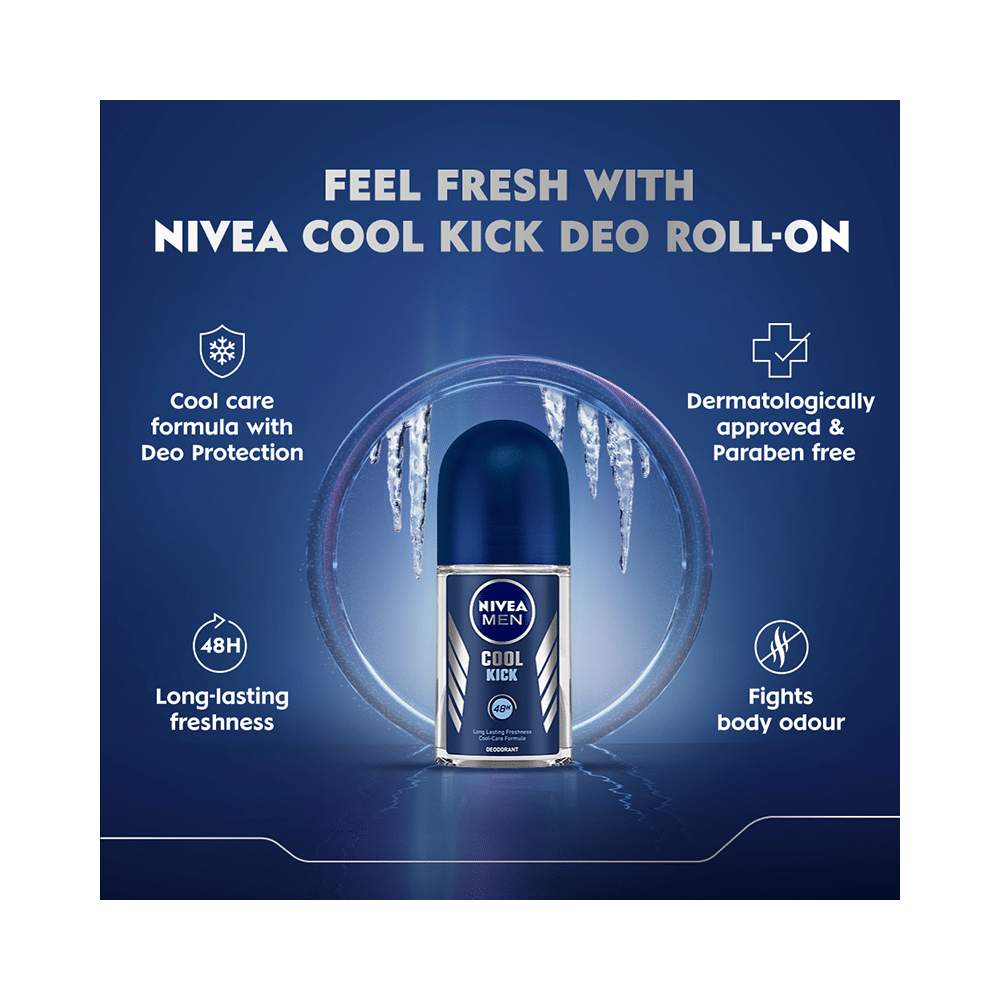 Nivea Men Deodorant Roll On Cool Kick - Image 6