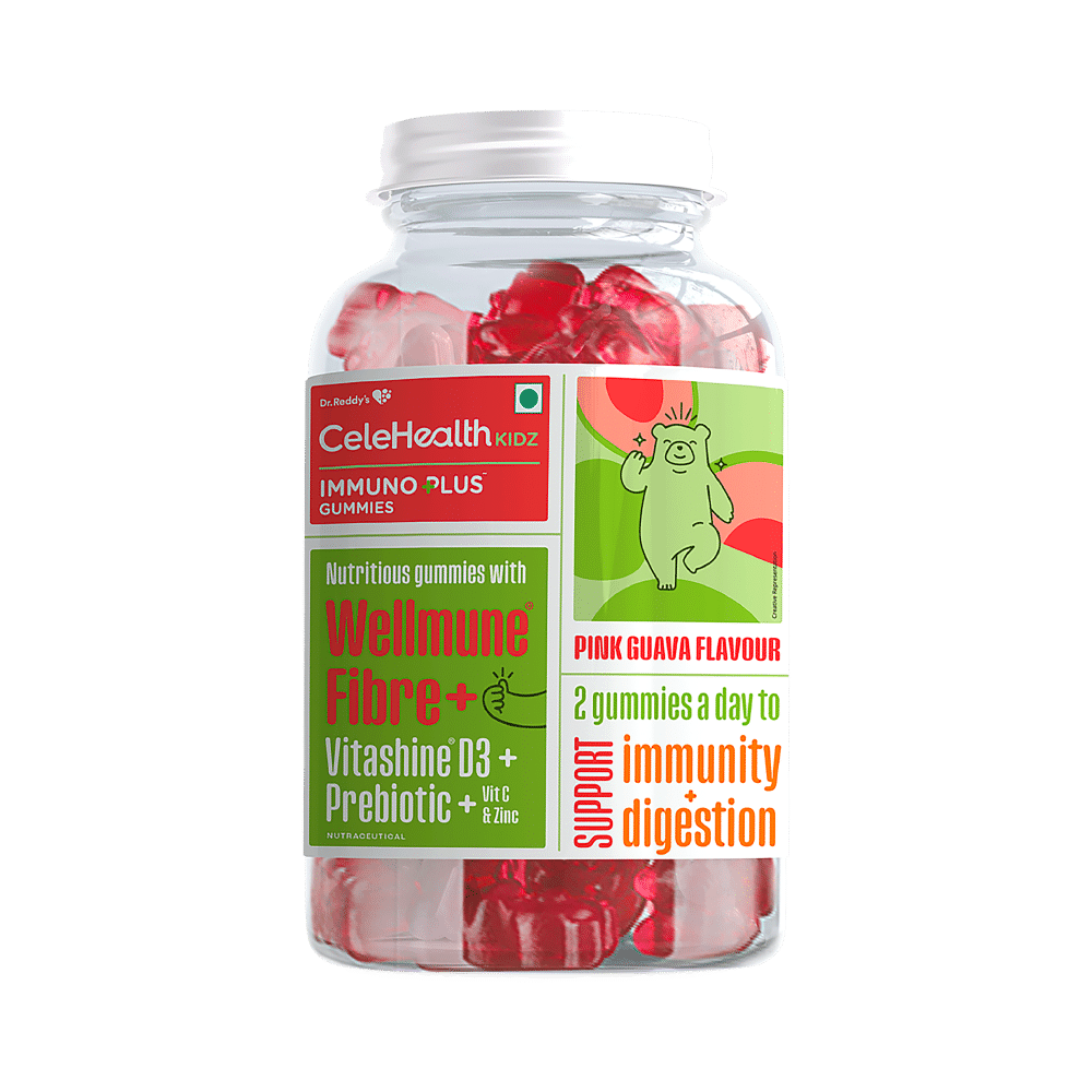 CeleHealth Kidz Immuno Plus Gummies Pink Guava - Image 1