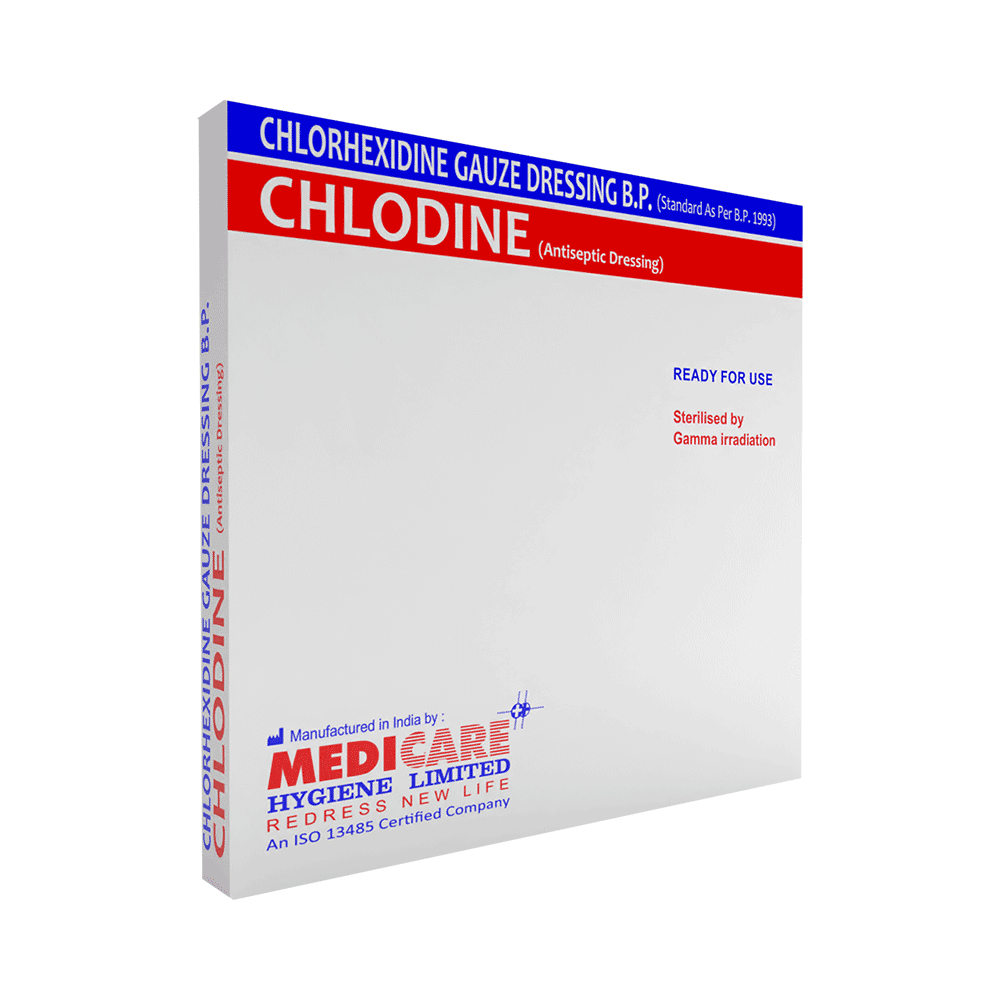 Medica Chlodine Chlorhexidine Gauze Dressing 10cm x 30cm - Image 2