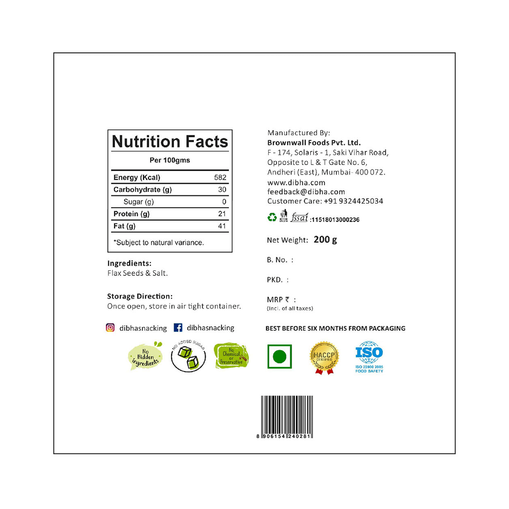 Dibha Salted Flax Seeds - Image 3