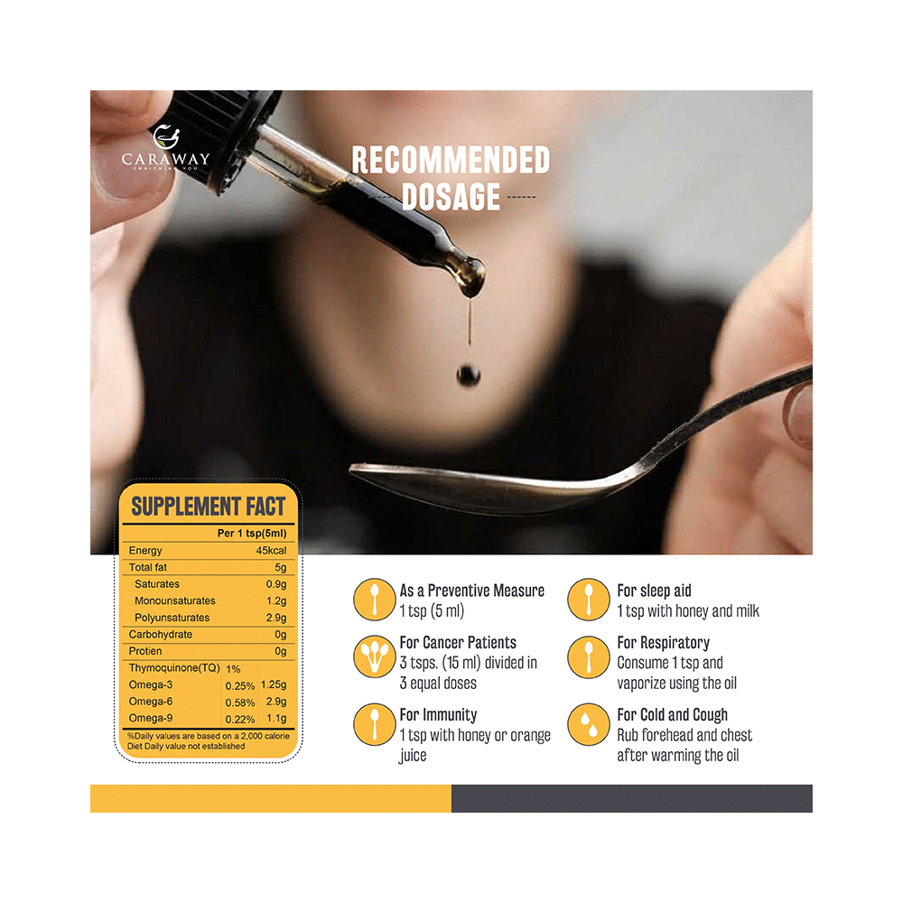 Caraway 100% Organic Black Seed Cold Pressed Oil - Image 6