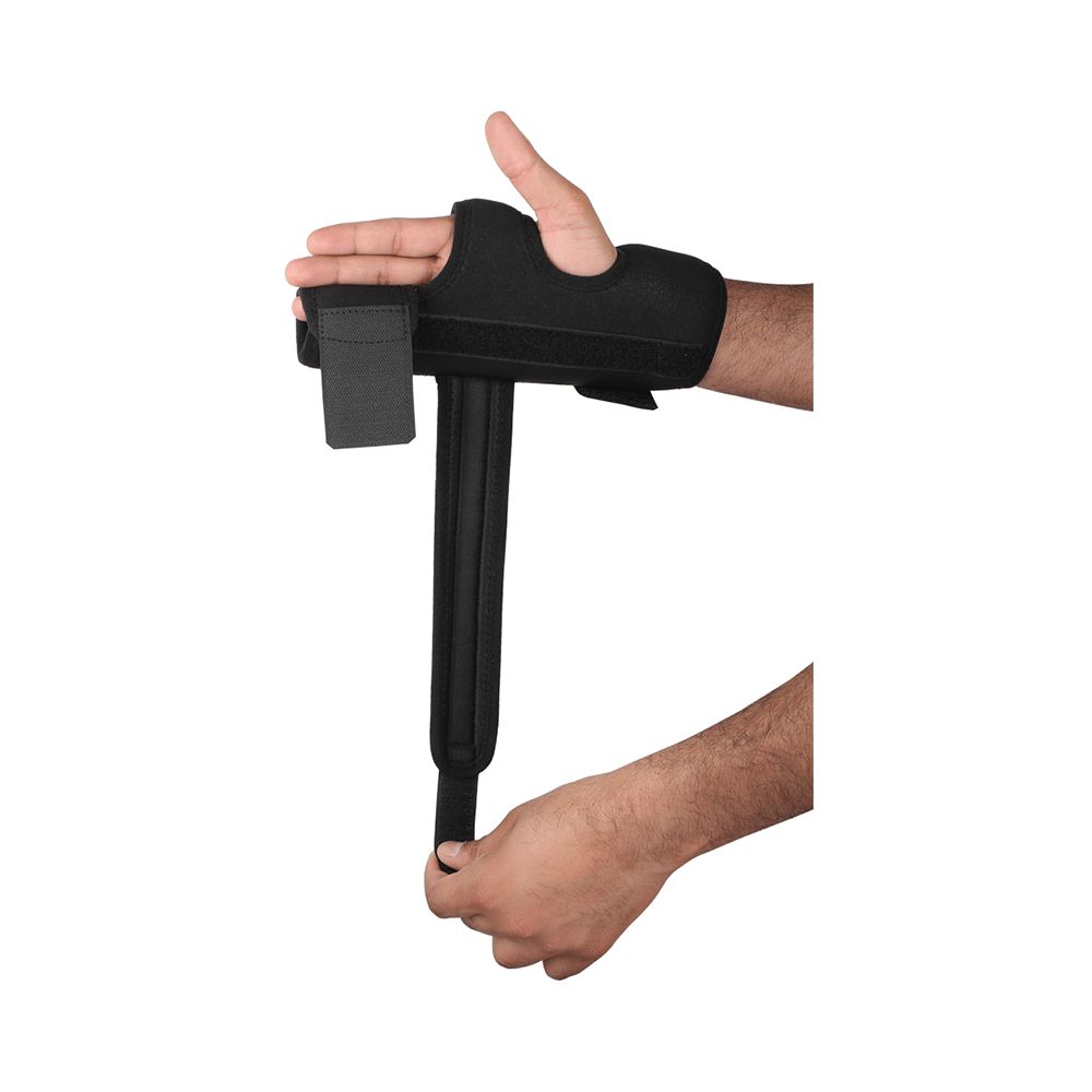 HealthAndYoga GuardNHeal Boxer Finger Splint Black Large - Image 5