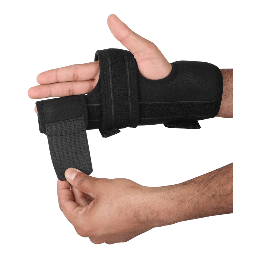 HealthAndYoga GuardNHeal Boxer Finger Splint Black Large - Image 6