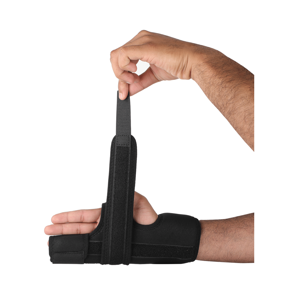 HealthAndYoga GuardNHeal Boxer Finger Splint Black Large - Image 7
