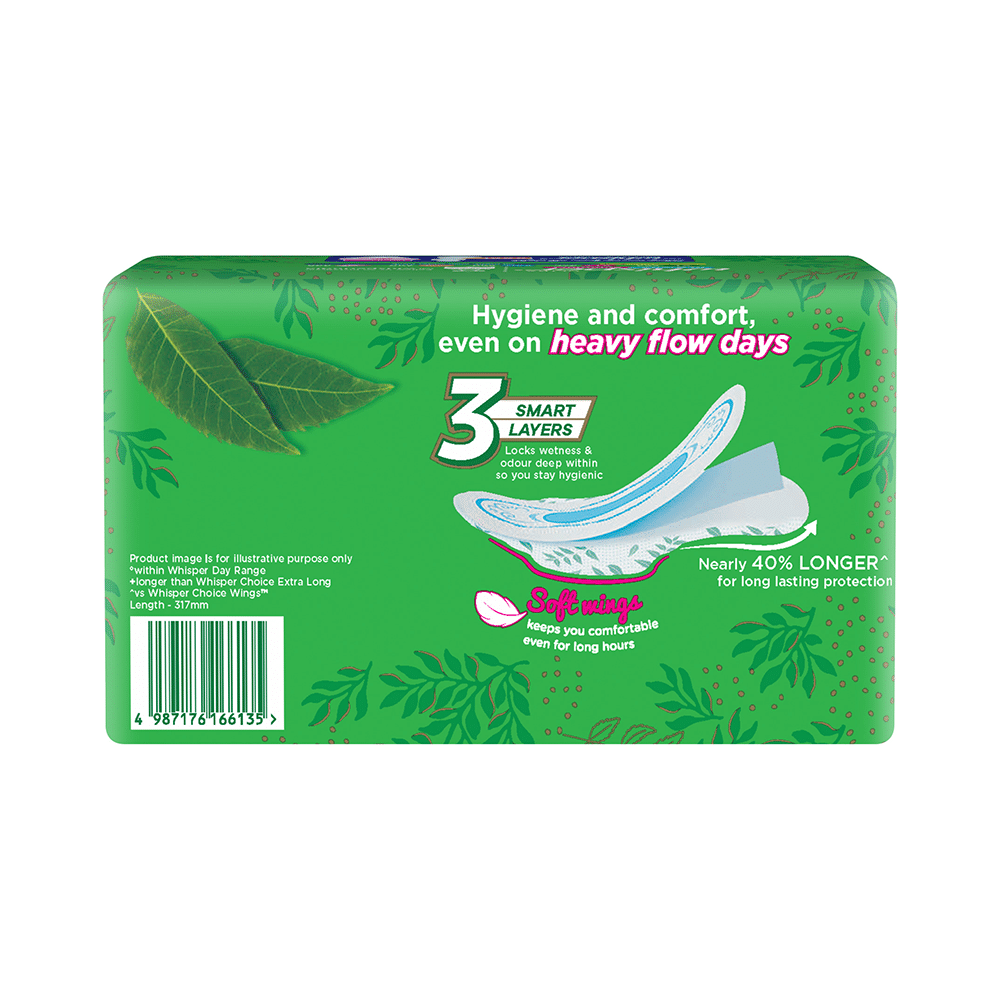 Whisper Ultra Hygiene + Comfort Sanitary Pads XL+ with 2 Whisper Thick Bindazzz Nights Sanitary Pads XXXL Free - Image 2